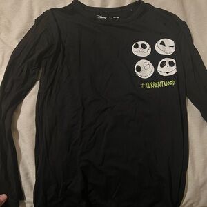 Kids Nightmare Before Christmas bamboo long sleeve shirt